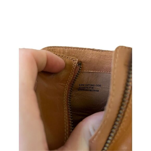 Frye Jennifer Belted Bootie 6.5 Brown Leather - Picture 5 of 13